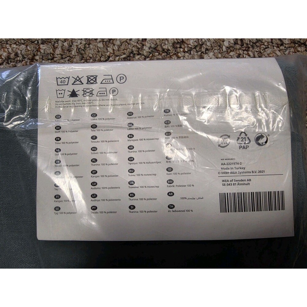 IKEA BERGMUND Chair Cover Ljungen Aqua Green 004.862.09 NEW - Picture 4 of 4